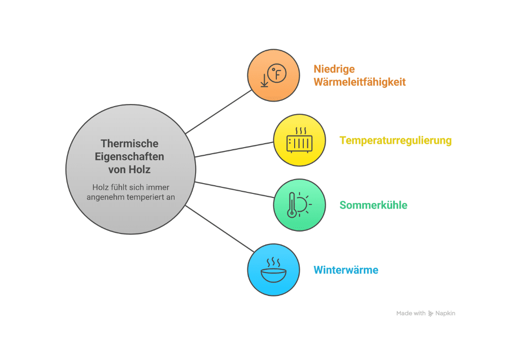 Thermische Eigenschaften von Holz