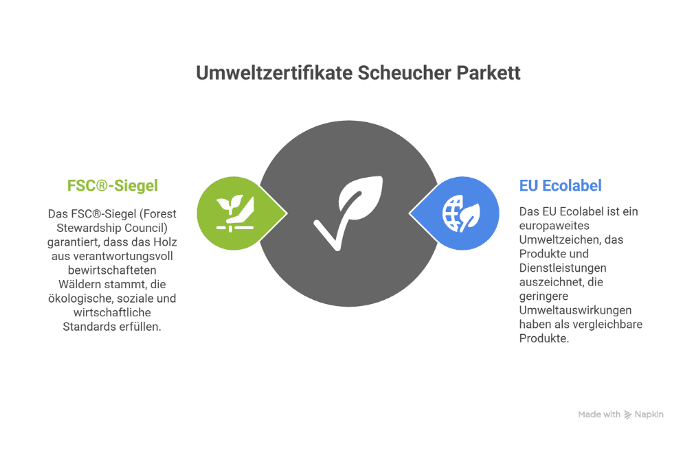 Umweltzertifikate Scheucher Parkett