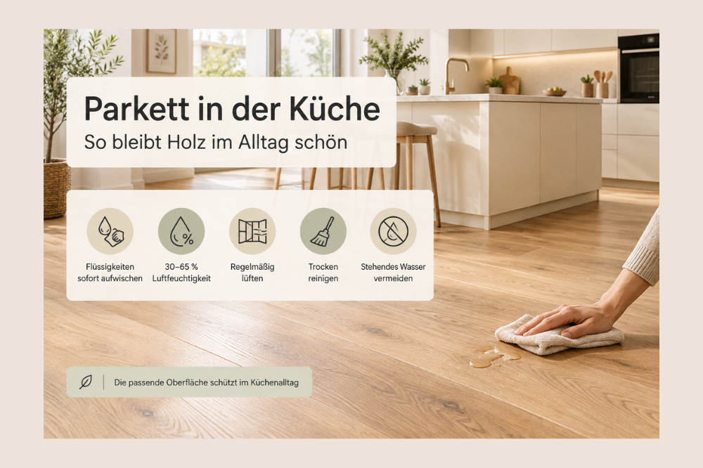 Parkett in der Küche