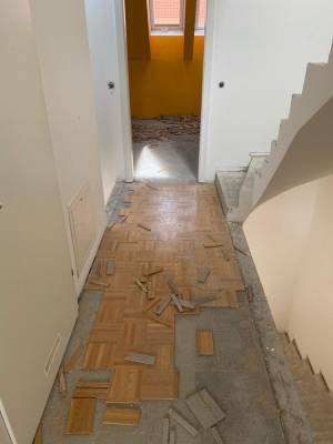 Parkettboden reparieren vorher